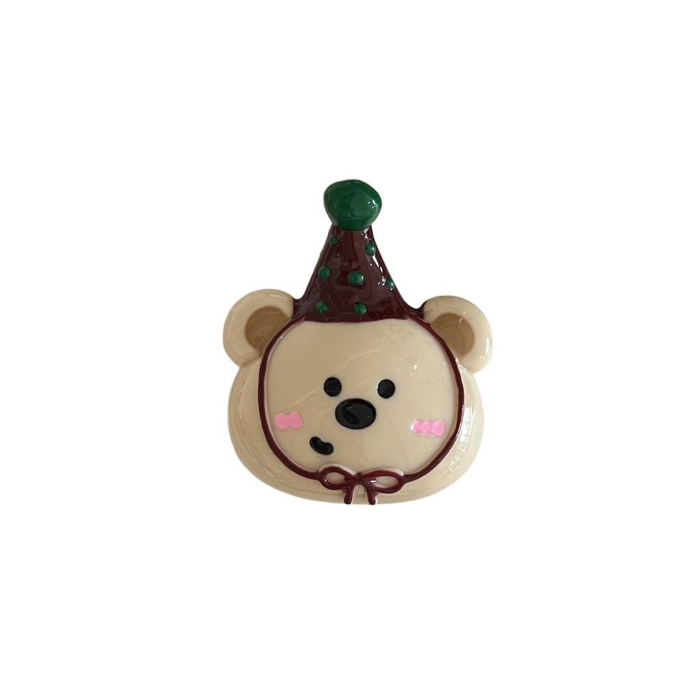Hairpin Cartoon Hair Claw Acrylic Plastic Grab Clip Cute Bear Hair Clip  Vacation