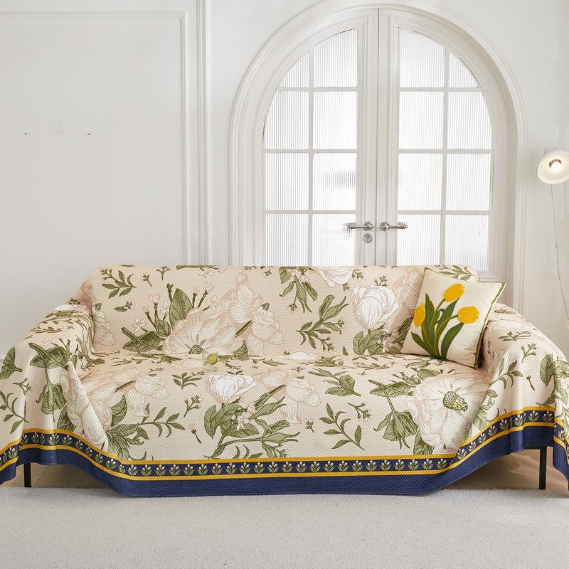 Sofa Cover Cloth Ice Silk Sofa Cushion Summer Sofa Cover Non-Slip Seat Cushion for Summer Cover Towel