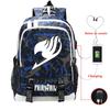 Anime Fairy Tail Backpack Students Usb Charging School Bag Teenager Bookbag Large Capacity Laptop School Backpack for Boys Girls