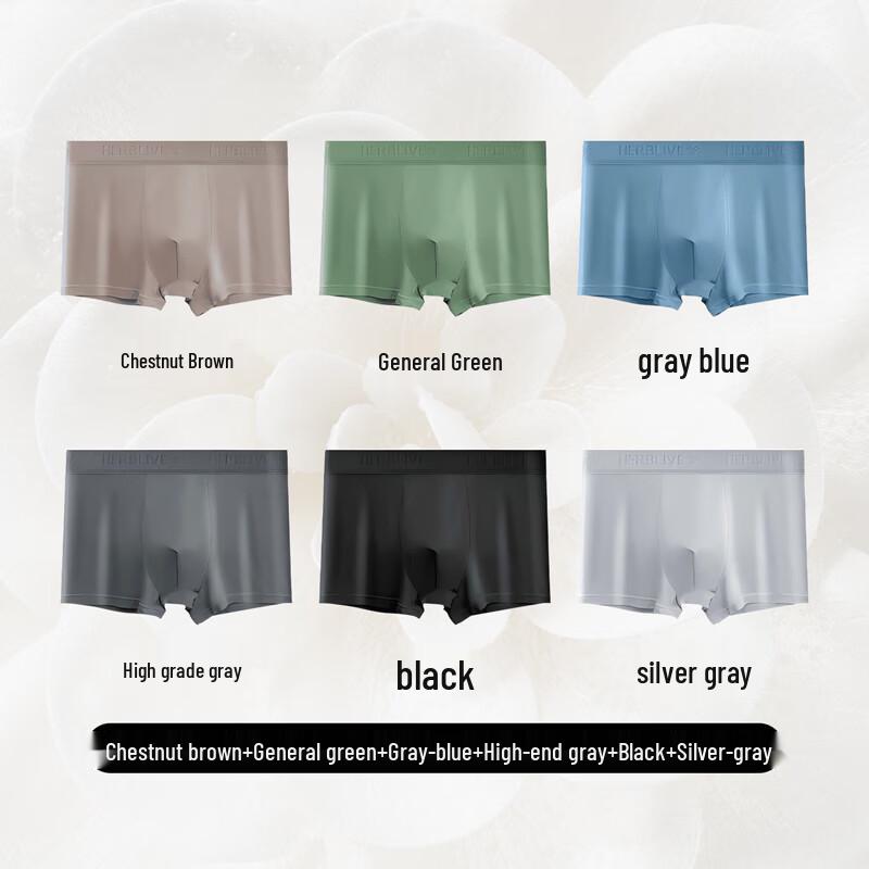 

Herbal Original Мужские антибактериальные модальные боксеры-брифы, 6 штук XL