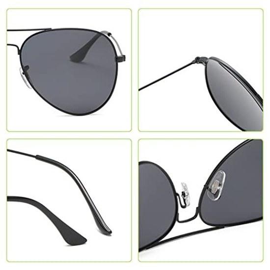 AcMeer Sunglasses Mens Polarized Womens Teardrop Aviator Lens UV Cut Stylish Retro Glasses Sports Fishing Driving Bike Golf Unisex