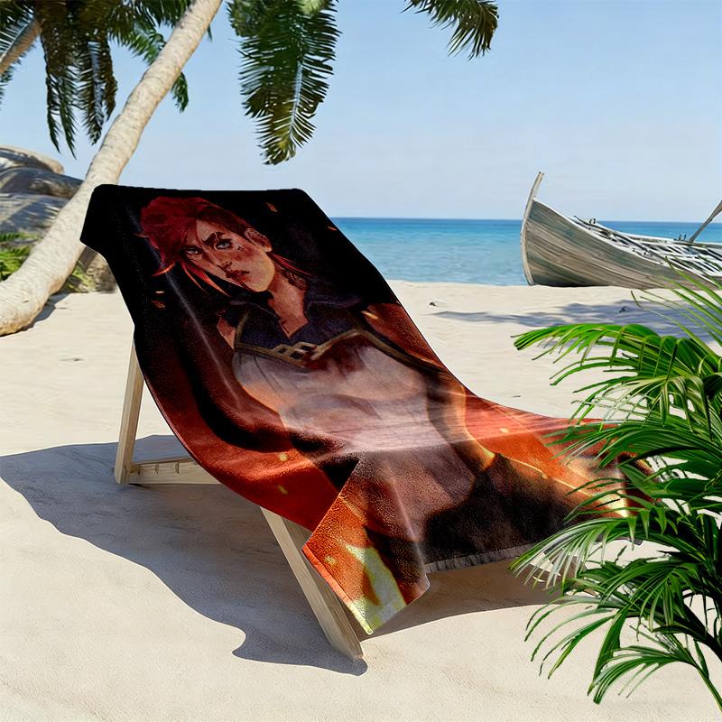 Arcane VI 2D Flat Print Beach Towel, Large Soft Quick Dry Towel for Beach Camping SwimmingSSTJ0917053