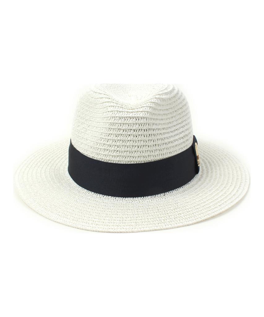 Yunibeosyeolkemiseuteuli Navy Line Summer White Fedora