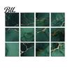 Scratch Resistant Wall Decor for Home 12PCS Imitation Marble Pattern Stickers, Self-Adhesive Waterproof EVA Realistic Stone Texture Stickers