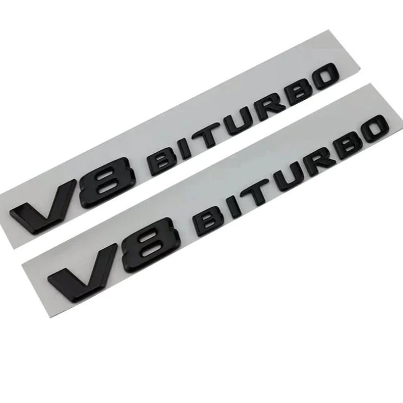 SXFA2 3D ABS Black Car Rear Trunk Badge Letters Logo G63 G65 G500 G550 V12 V8 BITURBO Emblem For Mercedes Benz W463 W464 Accessories