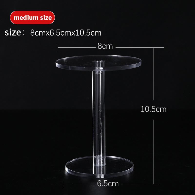 Transparent Frame Round Jewelry Blind Box Display Stand Acrylic Clear Bracelet Organizer Shelf Jewelry Storage Rack