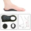 2PCS Arch Support | Half Arch Correct Insoles - Orthotic Shoe Insoles High Arch Support for Plantar (Black)