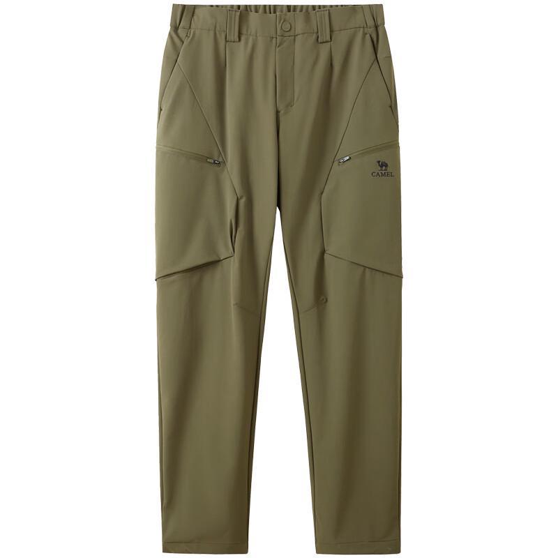 CAMEL Men's 2025 Autumn Outdoor Water-Repellent Cordura Hiking Softshell Pants