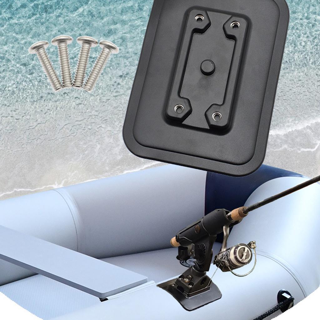 2Pcs Kayaking Inflatable Boats Rod Holder Mount Fishing Rod Holder Fish Finders Mount Inflatable Boats Glues on Pad