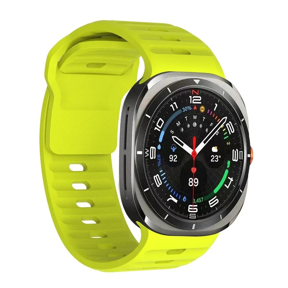 Silicone Band For Samsung Galaxy Watch Ultra 2025 47mm Bracelet Samsung Galaxy Ultra 47mm No Gaps Strap Correa Sport Accessories