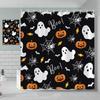 Unframed Halloween Shower Curtain Autumn Pumpkin Farm Cars Maple Leaf Bat Castle Witch Ghost Skeleton Bathroom Decorative Shower