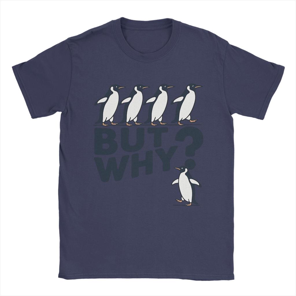 Streetwear T Shirt Beach But Why Penguin Nihilist Penguin TShirts  Pure Cotton Tshirt for Man Casual Cheap Short Sleeve Tops