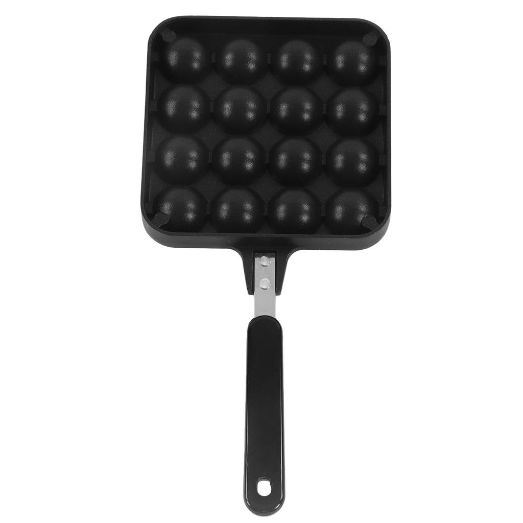 16 Holes Octopus Meatballs Pan Aluminum Alloy Takoyaki Baking Mold Tray for Home Kitchen