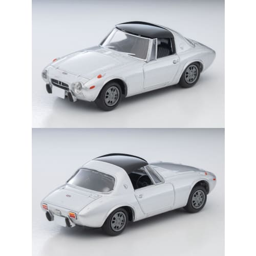 TOMYTEC Tomica Limited Vintage 1/64 Scale LV-139c Toyota Sports 800 with Custom Wheels, Silver, 1969 Model, Finished Product, 336037