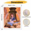 Disney Digital Oil Painting Belle Reading Book Painting Art Handmade Diy Gift Home Decoration