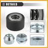 Universal Wheel Stud Installer Tool, Tire Stud Tool, M12x1.25 M12x1.5 M14x1.5, Iron, with 3/4" Hex Wheel Lug Nuts, Silver Tone, 1 Set Replacement