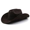 Top Hat Tibetan Top Hat Western Cowboy Hat Sun Hat Men's Ladies Suede Hat Knight Hat JAZZ Hat