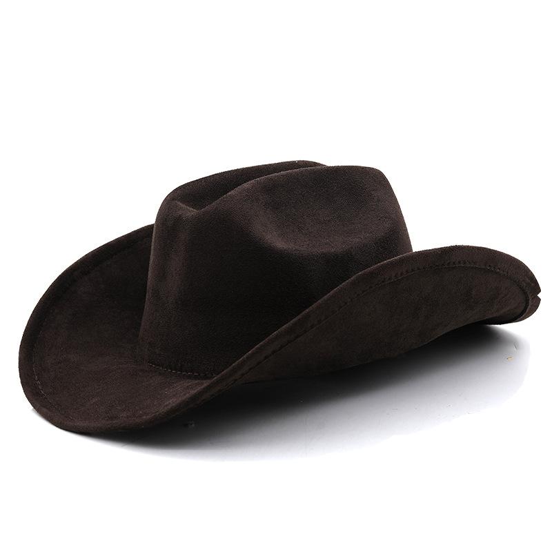 Top Hat Tibetan Top Hat Western Cowboy Hat Sun Hat Men's Ladies Suede Hat Knight Hat JAZZ Hat