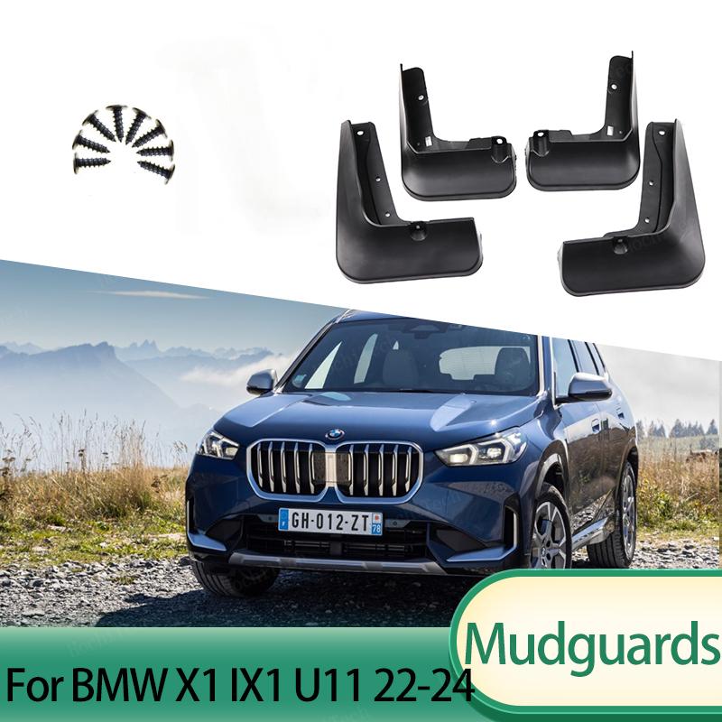 Mud Flaps Auto Front Rear 4pcs Mudguards Special Fender Mudflaps Car Accessories for BMW X1 IX1 U11 M35i M Sport XLine -2024