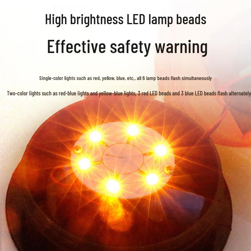 Anluoda Portable Solar LED Magnetic Warning Strobe Light