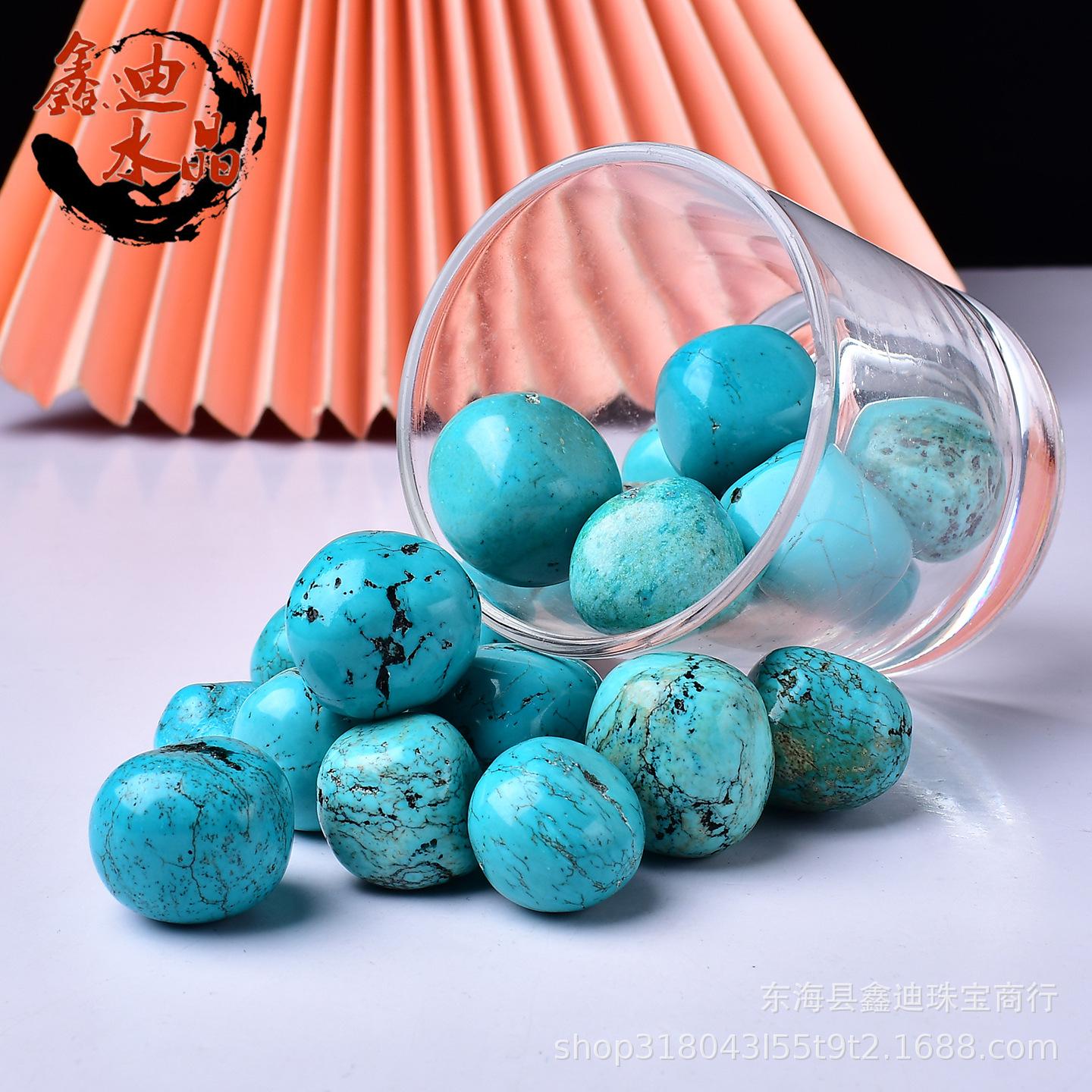

Large Turquoise Tumbled Stones for Children s Ore Digging and Blue Stone Grinding Ornaments 100g