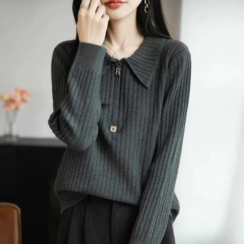 Sweater for Women Winter Thickened Pullover Warm Knitted Stretchy Long Sleeve Jumper Sweater Tops