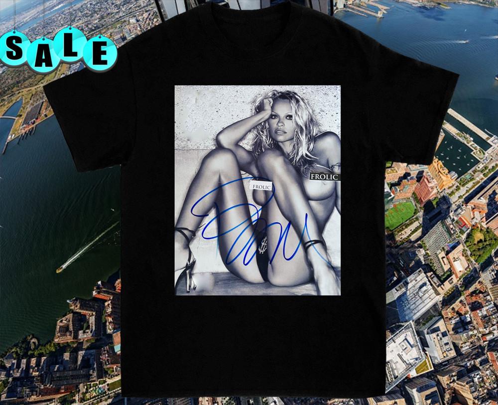 PAMELA ANDERSON Signed black T Shirt Size S M L 234XL