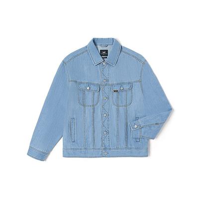 Long Sve Collared Denim Jacket Men Jackets Light-Blue LMT005067101249A02991