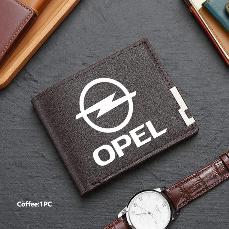 Korean Version of Iron Edge Short Wallet Leather Card Purse For Opel Insignia Astra G J F K Vectra C H Corsa C B D Omega