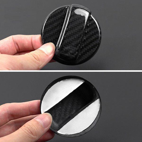 Toyota Carbon Fiber Interior Fuel Tank Cap Decor