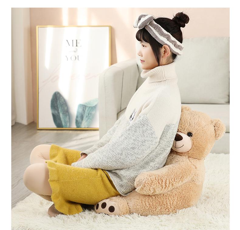 Children's Cute Panda Plush Sofa - Cartoon Tatami Style