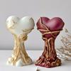 Flexible Silicone Mold Heart Shape Candle Crafting Supplies Home Decors Candle Mold Suitable for Candle Crafting
