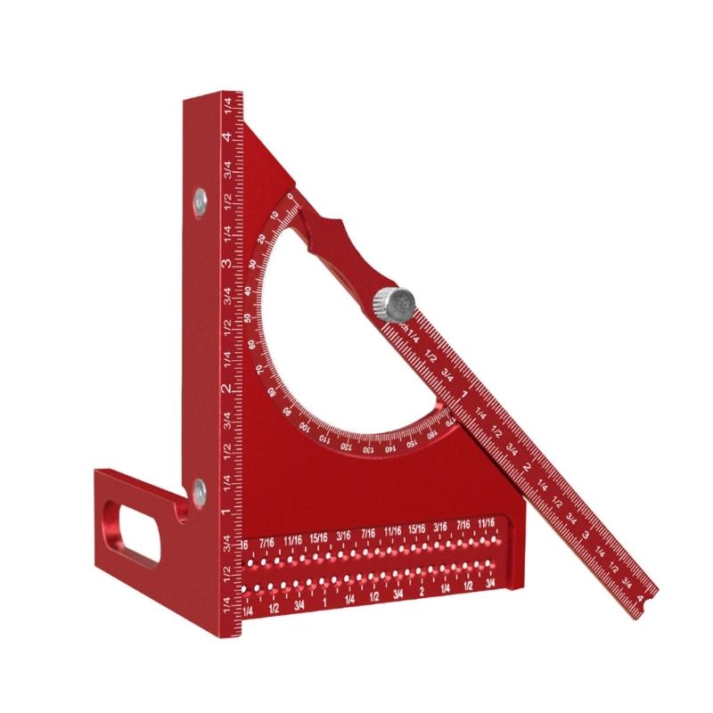 180 Degree Scribing Guide Tool With Aluminum Alloy Frame For Accurate Woodworking And Engineering Layouts