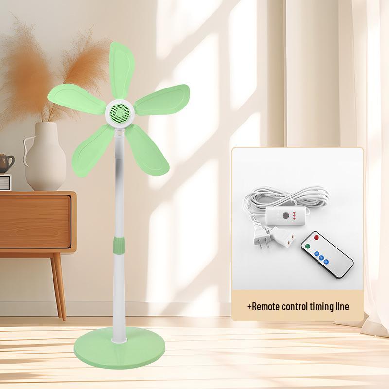 Quiet Small Electric Floor Fan with Soft Blades for Bedroom, Dorm, or Rental