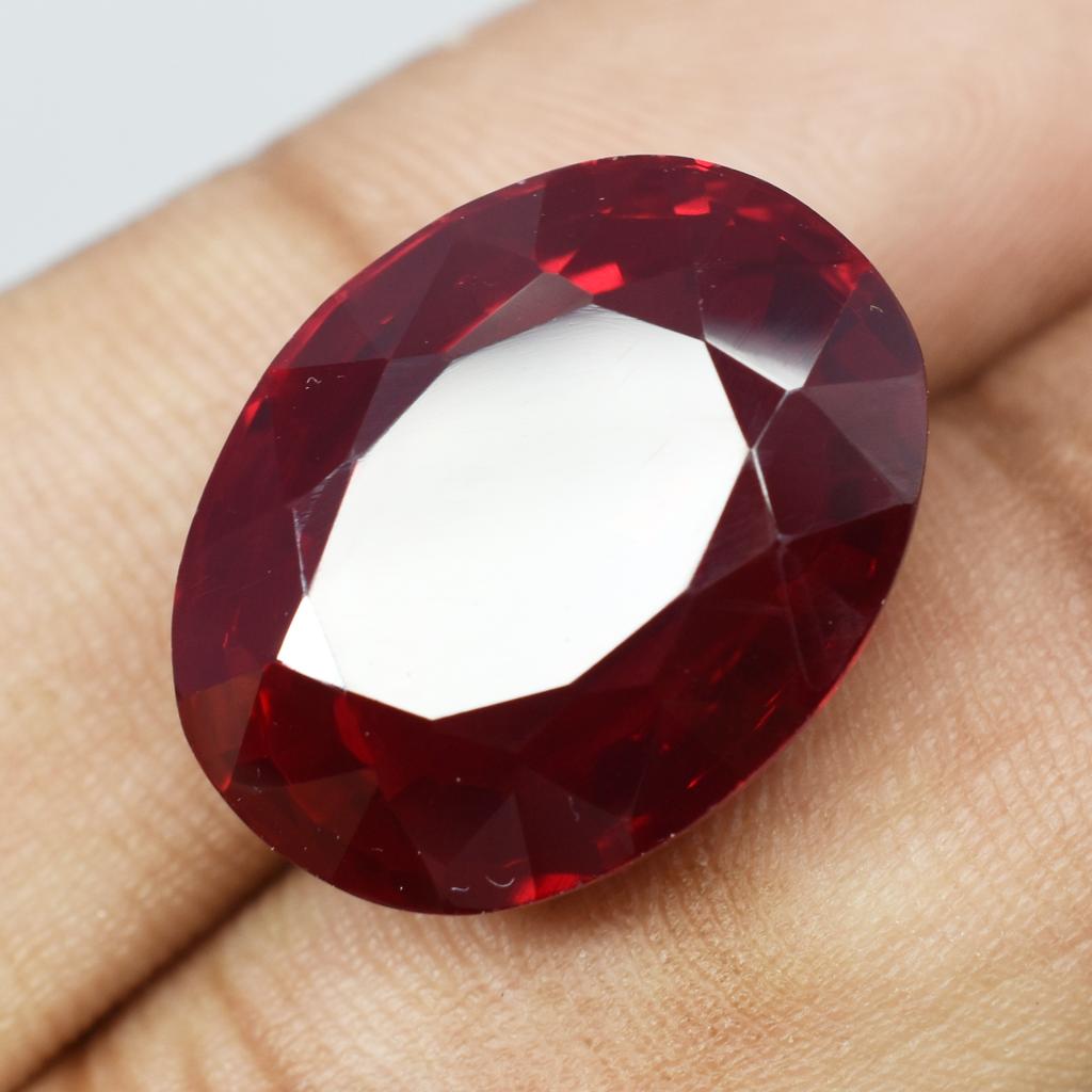 30.90 Ct Natural   Ruby Stunning Oval Cut Red Ring Size Loose Gemstone