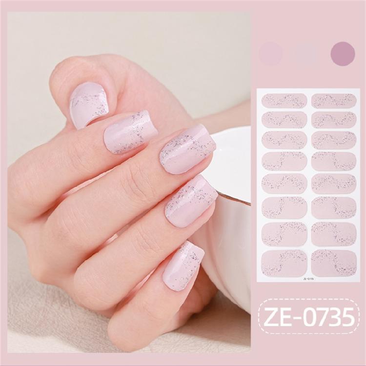 Valentine's Day Full Wrap Nail Stickers Nails Polish Strips Adhesive DIY Nails Art Decals Manicure Accessories