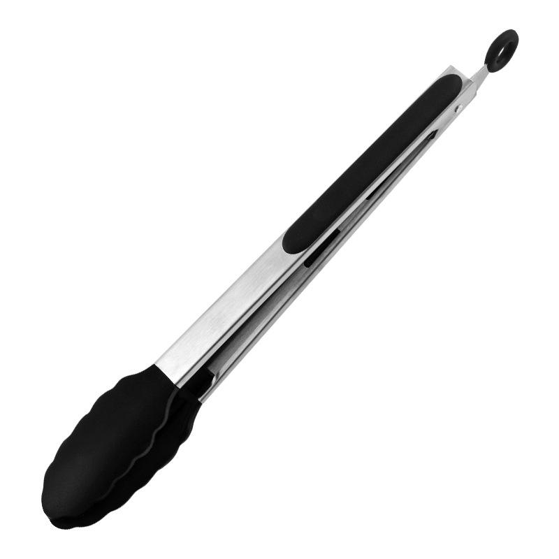 Pinze Alimentari in Silicone e Acciaio Inossidabile: 7", 9", 12" - Perfetti per Pane, Barbecue e Bistecca.