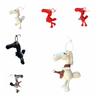 Craftsmanship Horse Keychain Cartoon Pony Plush Doll Exquisite Simulation Horse Toy  Birthday Gift