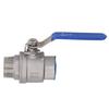 Ball Valve 1in NPT Stainless Steel Straight Ball Valve Fitting Connector for Water Oil