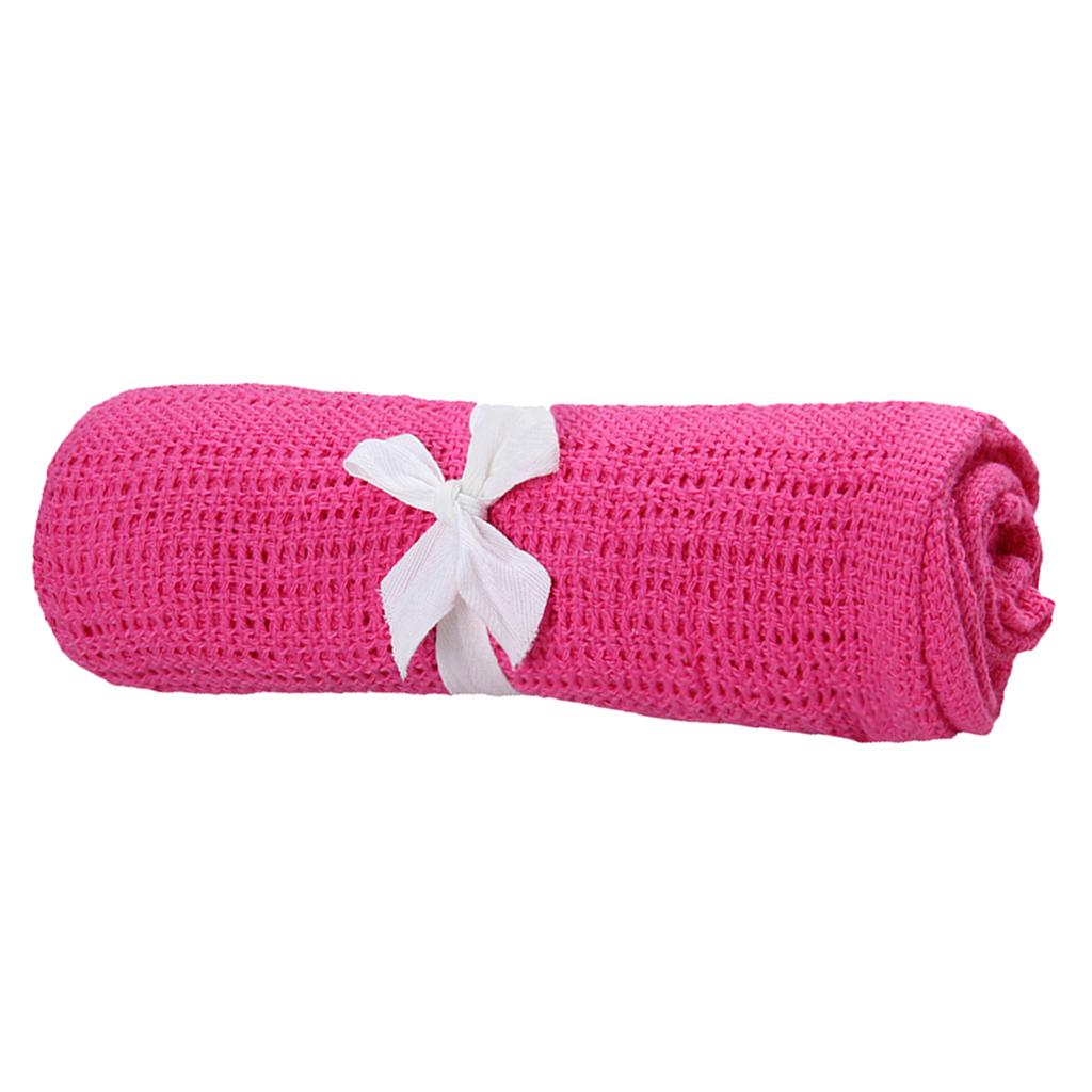 Buy Cotton Baby Cellular Blanket Pram Cot Bed Moses Basket Crib White