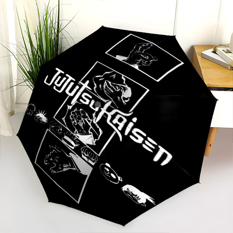 Jujutsu Kaisen Anime Character Print Folding Umbrella Suitable For All Seasons Travel Umbrella Light Travel