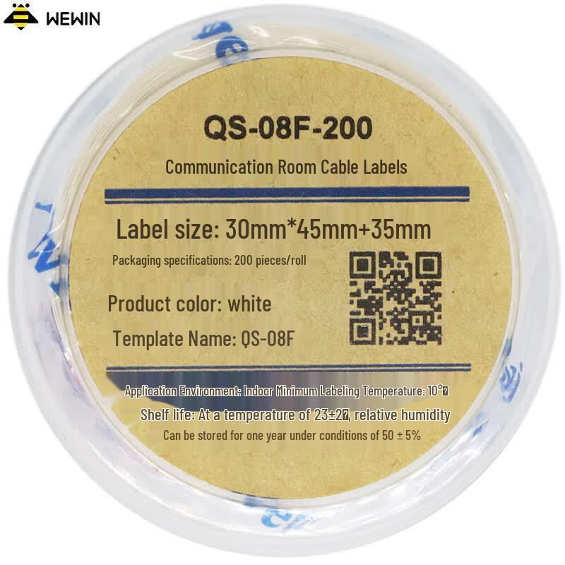 Wewin QS-08F-200 Cable Labels