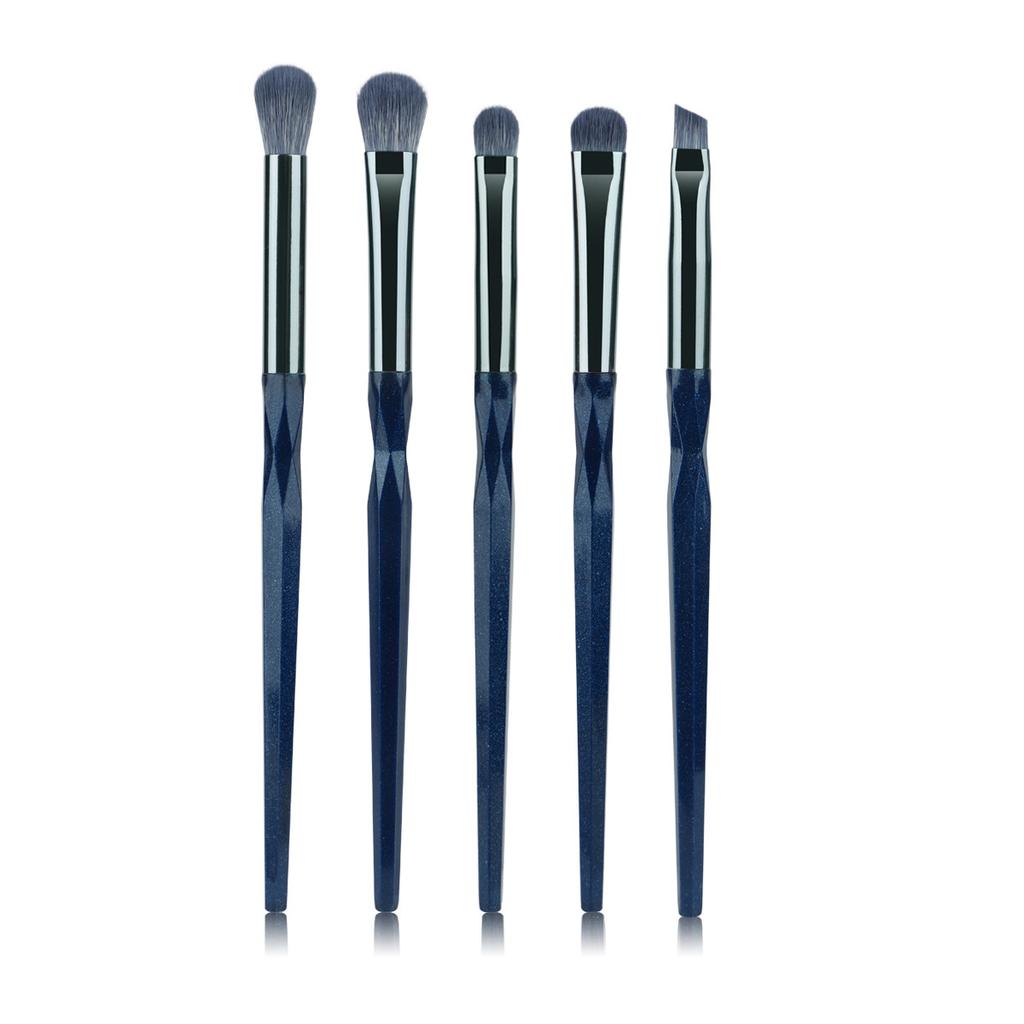 Convenient 5 Eye Makeup Brush Set, Eyeshadow Brush, Eyeliner Brush, Smudge Brush, Concealer Brush, Eyebrow Brush.