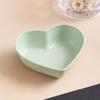 Wheat Straw Heart Shape Seasoning Dish Mini Sushi Seasoning Dish Creative Spice Plate  for Kitchen