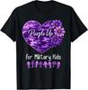 Purple Up for Military Heart Military Child T-Shirt