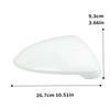 Rearview Mirror Cover Cap For Volkswagen Golf7 MK7 MK7.5 Touran 2013 2014 2015- White Side Door Mirror Cap Car Accessories