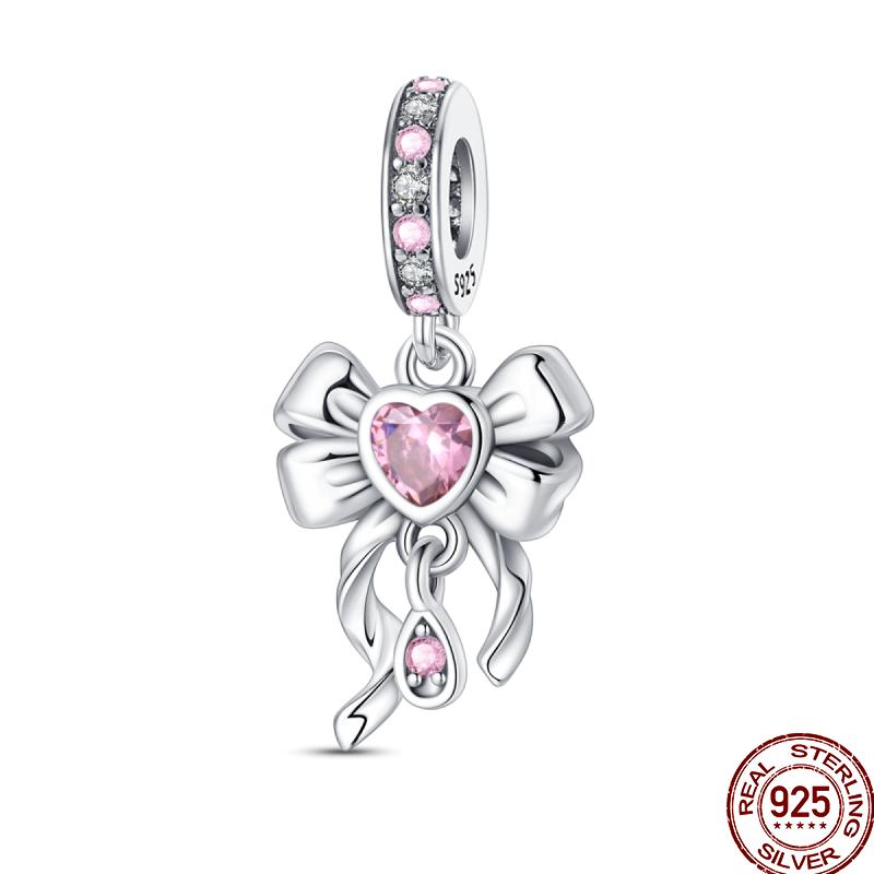 Copper Shiny Zircon Classic Classical Flower Series Charm Beads Suitable Fit 3Mm Original Charm Bracelet