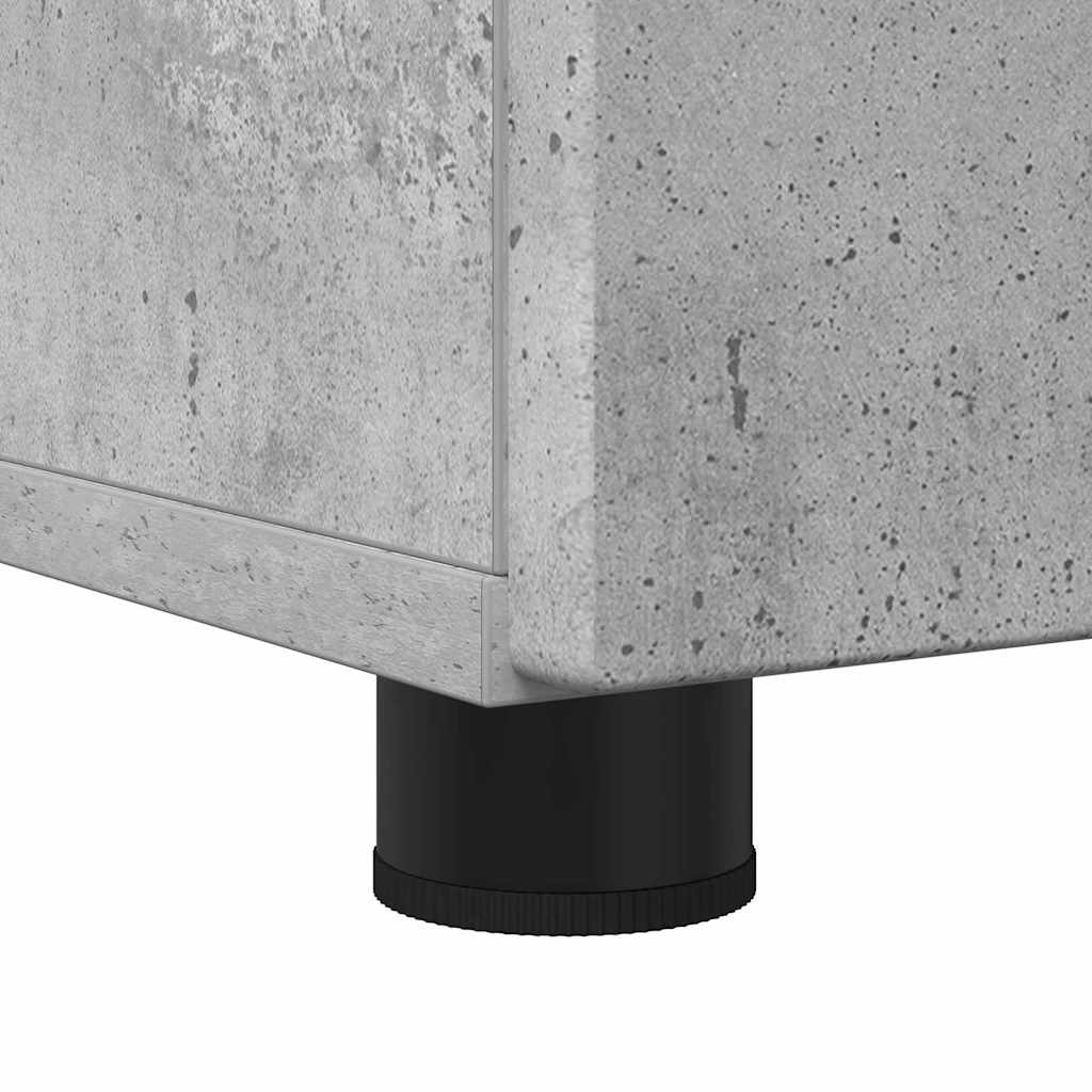 Bathroom Cabinet with Drawers Concrete Grey 30 X 35 X 80 Cm