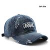 WR Japanische Retro Bestickte Denim Baseballkappe