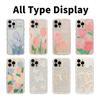 Tulip Phone Case for Apple iPhone16promax-Wavy Tulip Cute Bear Butterfly Shockproof Soft Silicone Cover on iPhone16/15/14/13/12/11/Pro/Promax/Plus
